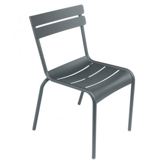FERMOB Chaise LUXEMBOURG - gris orage 