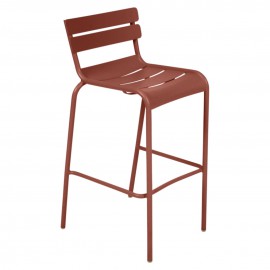 Tabouret haut LUXEMBOURG - ocre rouge FERMOB