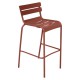 Tabouret haut LUXEMBOURG - ocre rouge