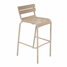 Tabouret haut LUXEMBOURG - muscade FERMOB