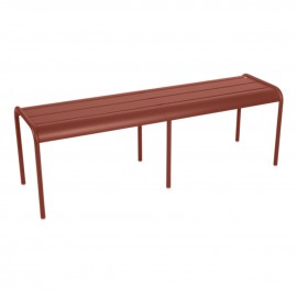 Banc LUXEMBOURG - ocre rouge FERMOB