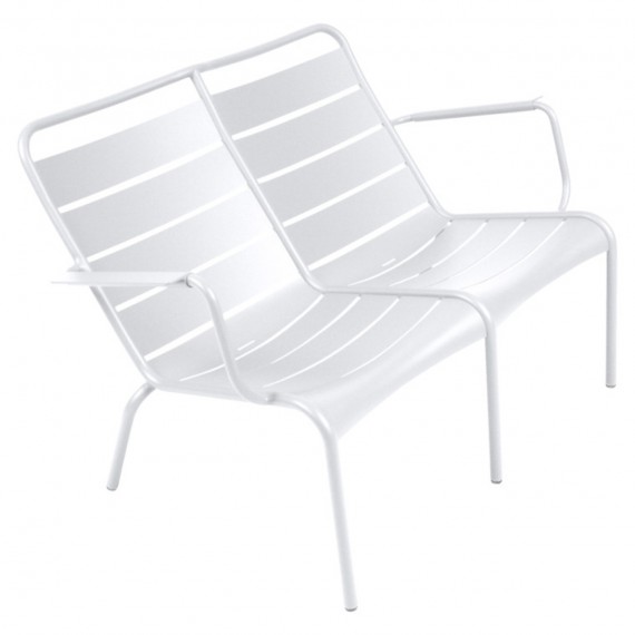 FERMOB Fauteuil bas duo LUXEMBOURG - blanc coton 