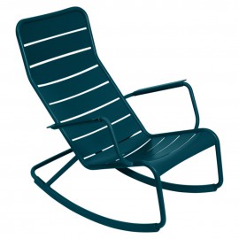 Rocking chair LUXEMBOURG - bleu acapulco FERMOB
