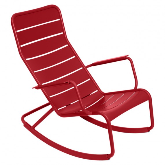 FERMOB Rocking chair LUXEMBOURG - coquelicot 