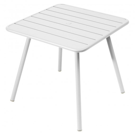 FERMOB Table carrée LUXEMBOURG - blanc coton 