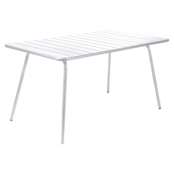 FERMOB Table rectangulaire LUXEMBOURG - blanc coton 
