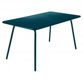 Table rectangulaire LUXEMBOURG - bleu acapulco FERMOB