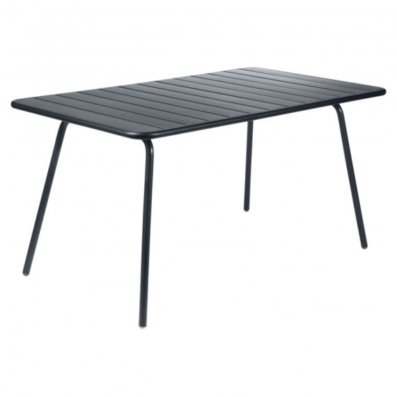 FERMOB Table rectangulaire LUXEMBOURG - carbone 