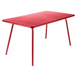 Table rectangulaire LUXEMBOURG - coquelicot FERMOB