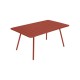 Table rectangulaire LUXEMBOURG - ocre rouge