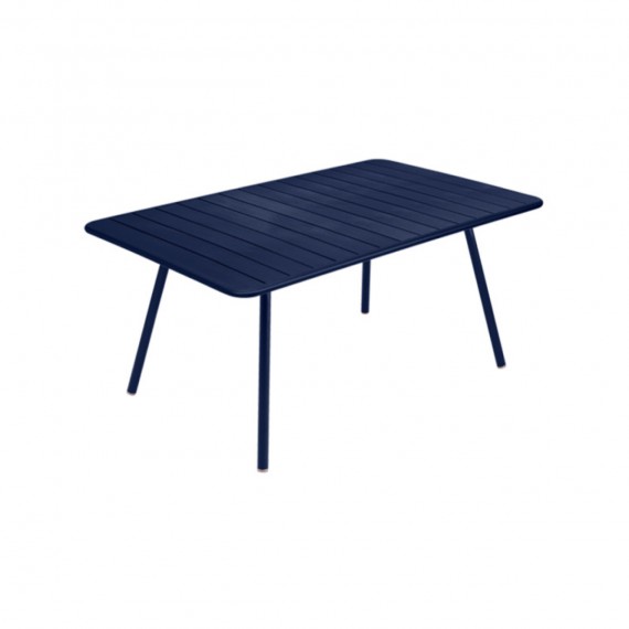 FERMOB Table rectangulaire LUXEMBOURG - bleu abysse 