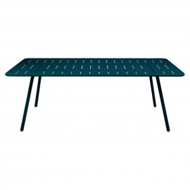 Table rectangulaire LUXEMBOURG - bleu acapulco FERMOB