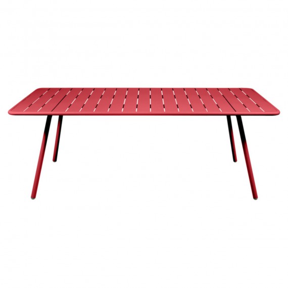 FERMOB Table rectangulaire LUXEMBOURG - coquelicot 