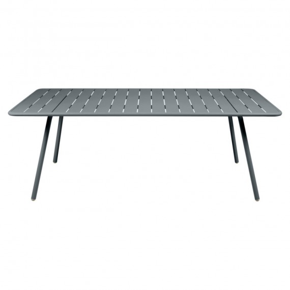 FERMOB Table rectangulaire LUXEMBOURG - gris orage 