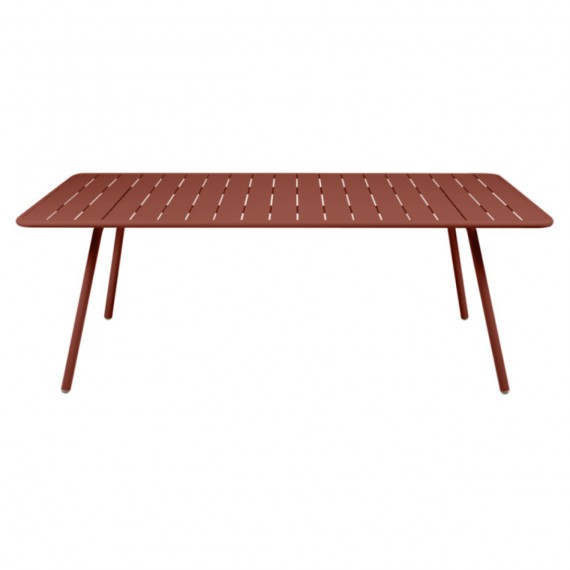 FERMOB Table rectangulaire LUXEMBOURG - ocre rouge 