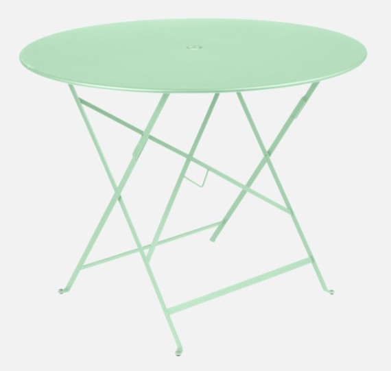 FERMOB Table ronde BISTRO vert opaline 