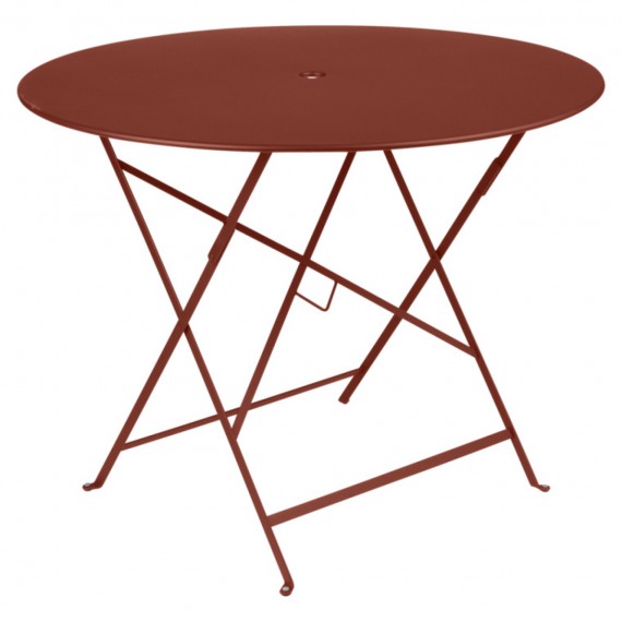 FERMOB Table ronde BISTRO ocre rouge 