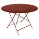 Table ronde BISTRO ocre rouge