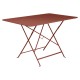 Table rectangulaire BISTRO ocre rouge
