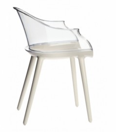 Petit fauteuil transparent CYBORG Blanc Magis