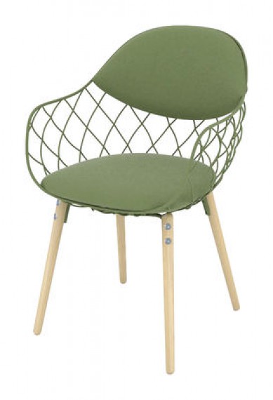 Magis Petit fauteuil en tissu Star PINA Naturel Vert 