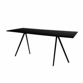 Table en MDF 160x85cm BAGUETTE Noir Magis