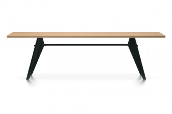 Vitra J. Prouvé Table EM TABLE 260x90 Noir foncé 