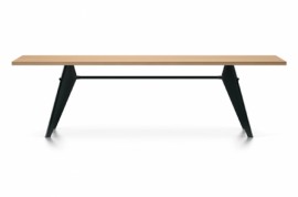 J. Prouvé Table EM TABLE 260x90 Noir foncé Vitra