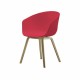ABOUT A CHAIR 4 pieds Rouge corail