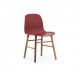 FORM CHAIR noyer Rouge