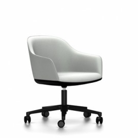 Fauteuil SOFTSHELL CHAIR Gris pierre Vitra