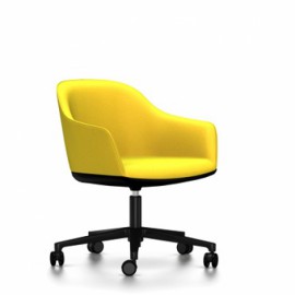 Fauteuil SOFTSHELL CHAIR Jaune moutarde Vitra