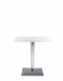 Table TOPTOP polyester Blanc brillant