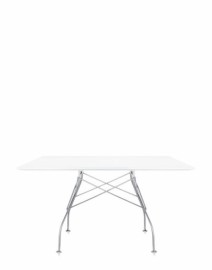 Table GLOSSY carrée Blanc Kartell