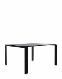 Table FOUR carrée Noir Noir Kartell