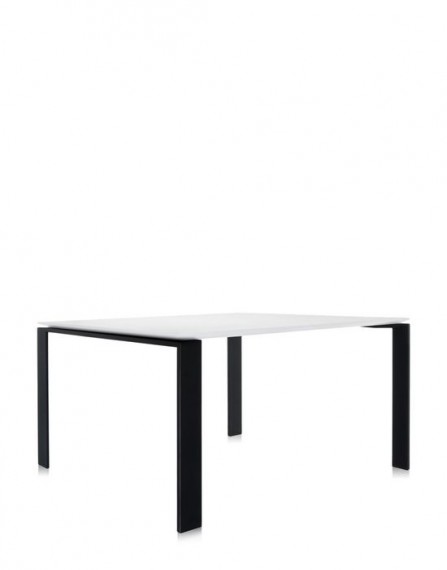 Kartell Table FOUR carrée Blanc Noir 