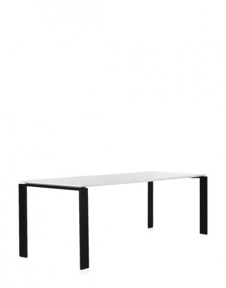 Kartell Table FOUR rectangulaire Noir Blanc 