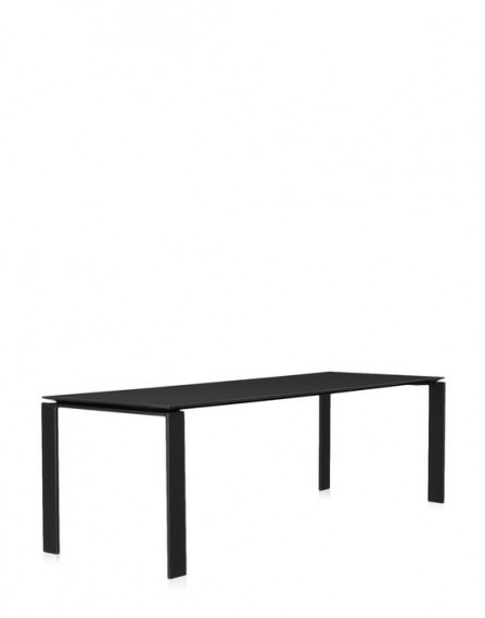 Kartell Table FOUR rectangulaire Noir Noir 