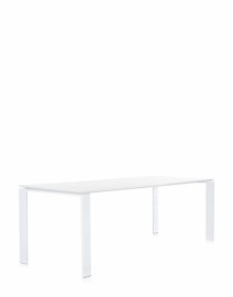 Table FOUR rectangulaire Blanc Aluminium Kartell