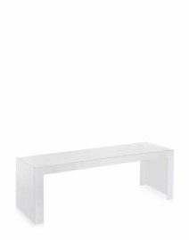 Table INVISIBLE SIDE Blanc brillant Kartell