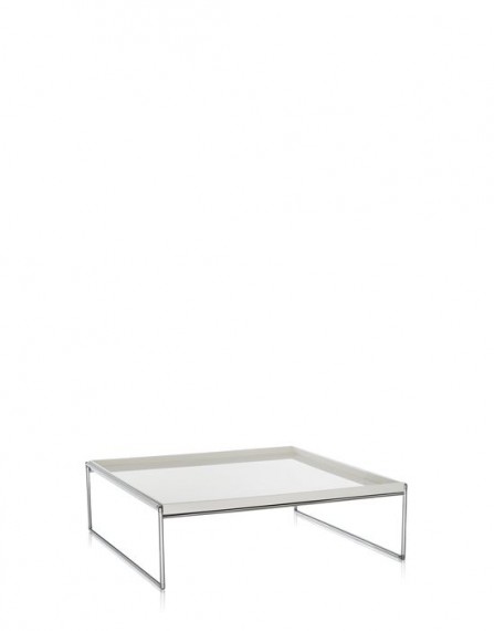 Kartell Table basse TRAYS carrée Blanc 