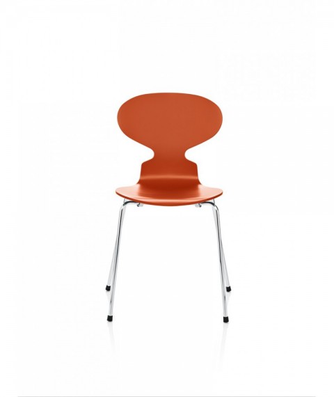 Fritz Hansen LA FOURMI 4 pieds laquée Orange 