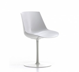 FLOW CHAIR pied central coque MDF
