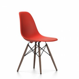 Chaise Eames DSW - rouge coquelicot érable foncé Vitra
