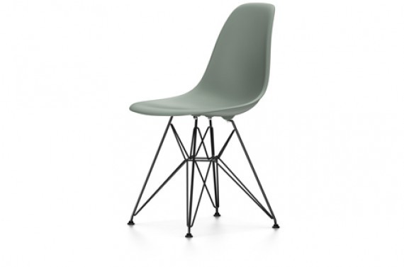 Vitra Chaise Eames DSR - gris galet pieds noirs 